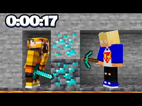 SPEEDRUN pra PEGAR TODOS OS MINÉRIOS com MEU AMIGO - Corrida de Minérios I