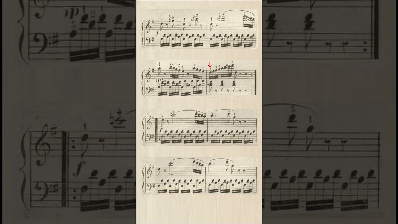 C.Czerny: Piece Op. 817 No. 51 #shorts #piano #educational #music #czerny