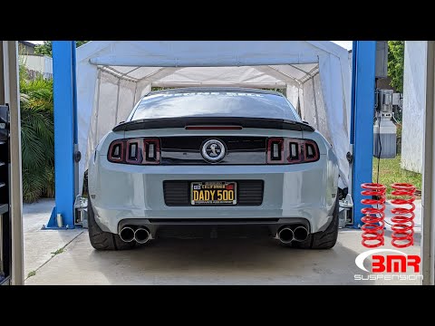 Lowering my wide body Shelby GT500 Mustang! BMR performance springs