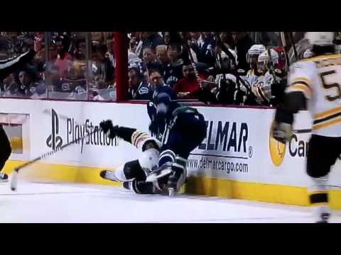 Hamhuis Wrecks Lucic Slow Mode Injures Himself