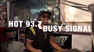 BUSY SIGNAL FREESTYLE ON HOT 93.7'S REGGAE RIDE TO WORK