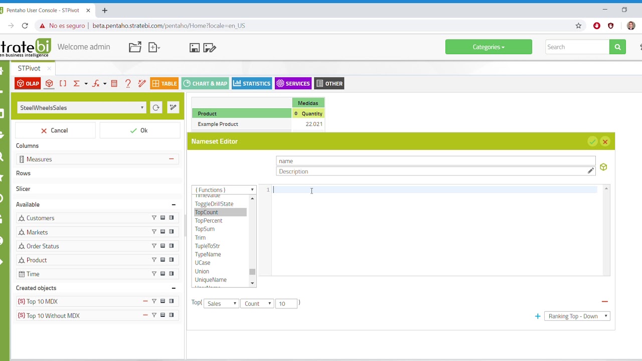 4. STPivot (saving selections and using it)