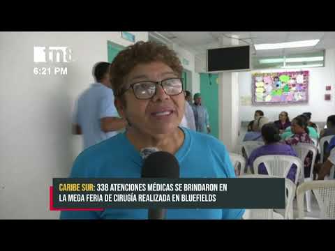 Caribe Sur: 338 atenciones médicas en mega feria de cirugía en Bluefields