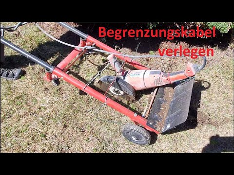 Begrenzungskabel Mähroboter verlegen