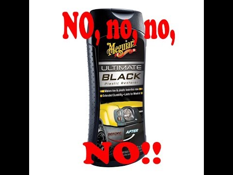 Don't do it!! Just don't. Meguiar's Ultimate Black trim restorer