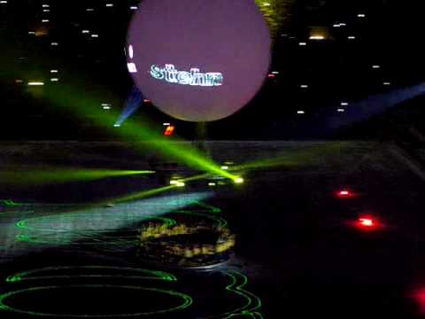 borussia dortmund 19.12.2009 - 100 jahre bvb - nordtribüne lasershow und feuerwerk (2/3)