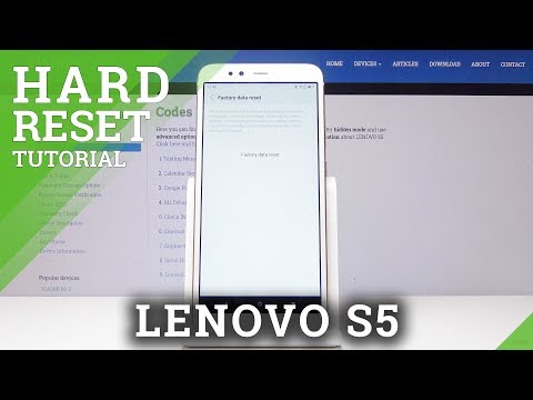How to Perform Factory Reset on LENOVO S5 - Reset by Android Settings
