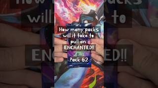 How many packs will it take to pull an Enchanted?! Pack 62 #lorcana #packopening #shimmeringskies