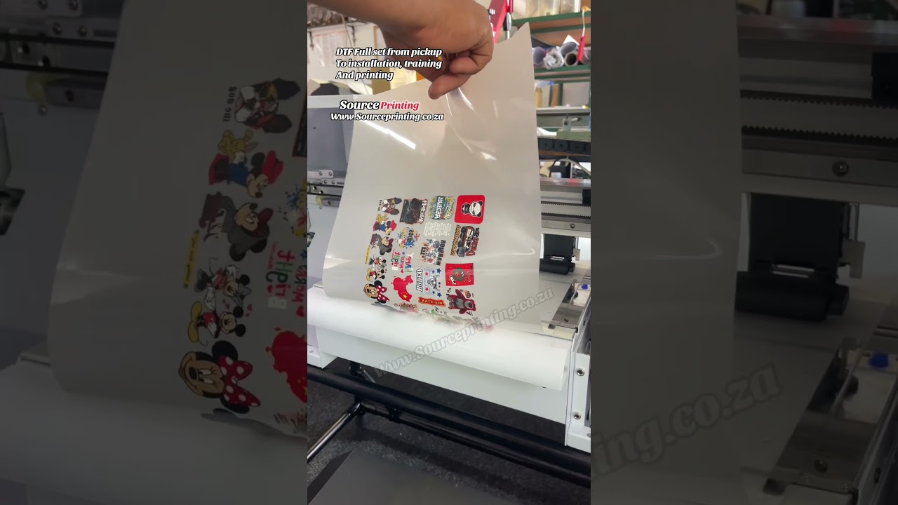DTF bundle, delivery, setup, training and printing we supply it, contact Sourceprinting