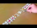 Border Rangoli Designs White Border Rangoli Border Rangoli Rangoli Designs Diwali Rangoli