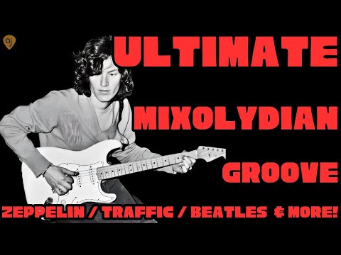 🎸 All-Live Mixolydian Blues Rock Jam Track •  Guitar Backing Track