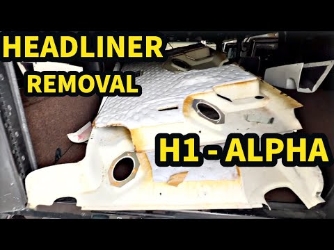 Hummer H1 Alpha Headliner Removal
