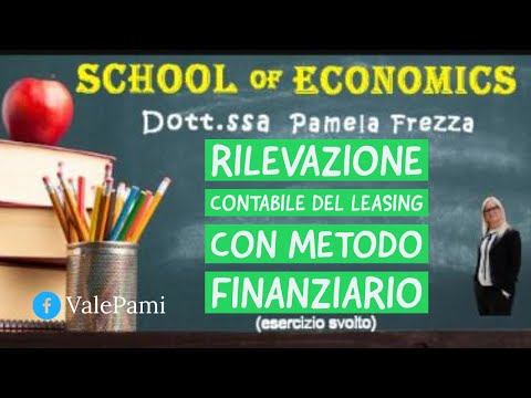 , title : 'Rilevazione contabile del leasing con il metodo finanziario, partita doppia. Economia aziendale'