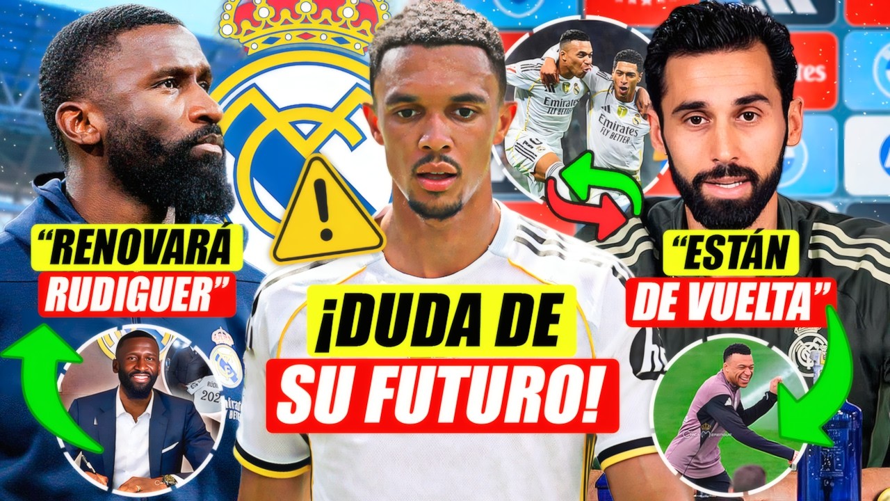 💣 ¡TRENT DUDA DE SU FUTURO EN EL REAL MADRID! | RENOVACIÓN INESPERADA DE RÜDIGER | JUDE VUELVE