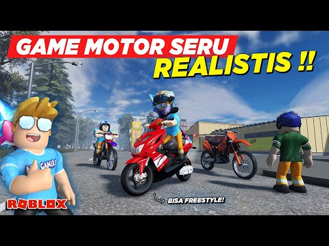 BISA FREESTYLE NAIK MOTOR !! NYOBAIN GAME ROBLOX REALISTIS BIKE LIFE - Roblox Indonesia