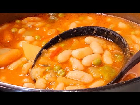 ‼️QUE NO‼️NO HAY EXCUSA PARA COMER RICO EN 15 MINUTOS✅️ALUBIAS o JUDIAS BLANCAS, COMIDA VEGETARIANA