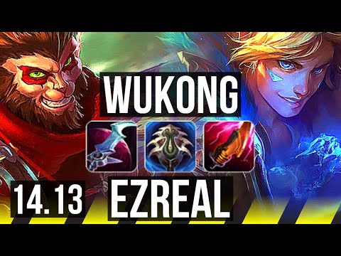 WUKONG & Braum vs EZREAL & Leona (ADC) | 14/2/7, Legendary, Rank 14 Wukong | NA Grandmaster | 14.13