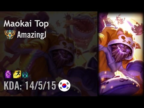 Maokai Top vs Lissandra - AmazingJ - KR Challenger Patch 6.8