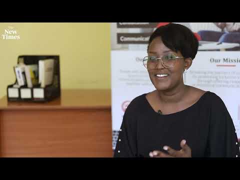 Sign language interpreter Emerusenge during the interview with The New Times in Kigali on June 25, 2025. Photo by Willy Mucyo