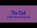 The End A Walt Disney Production 1957