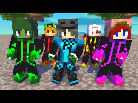 MONSTER SCHOOL:SIMPLE DIMPLE ELEMENTAL(FIRE,ICE,WIND) MOB GIRLS - MINECRAFT ANIMATION