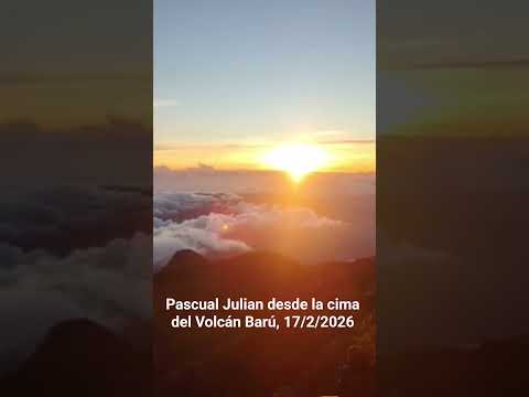EXCELENTE VISTA DEL VOLCÁN BARÚ, CHIRIQUÍ,  PANAMÁ 17/2/26