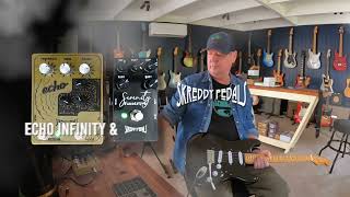 Video thumbnail for Skreddy Pedals: SERENITY FuzzDrive & ECHO Infinity. Marshall & HIWATT (Driven) models - Axe-FX III by Brett Kingman