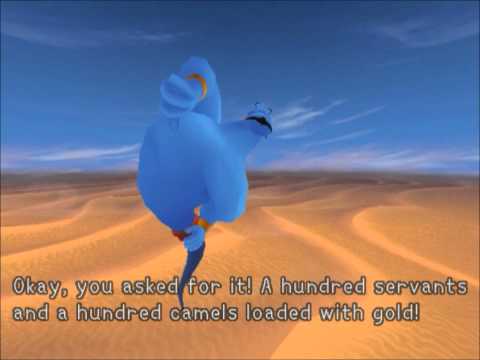 KH1 Cutscenes Part 96 - Genie of the Lamp (English)