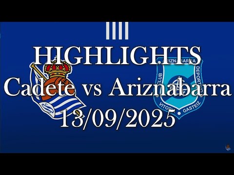 HIGHLIGHTS | Real Sociedad Cadete vs. CD Ariznabarra U16 | Basque Cadet League Matchday 1