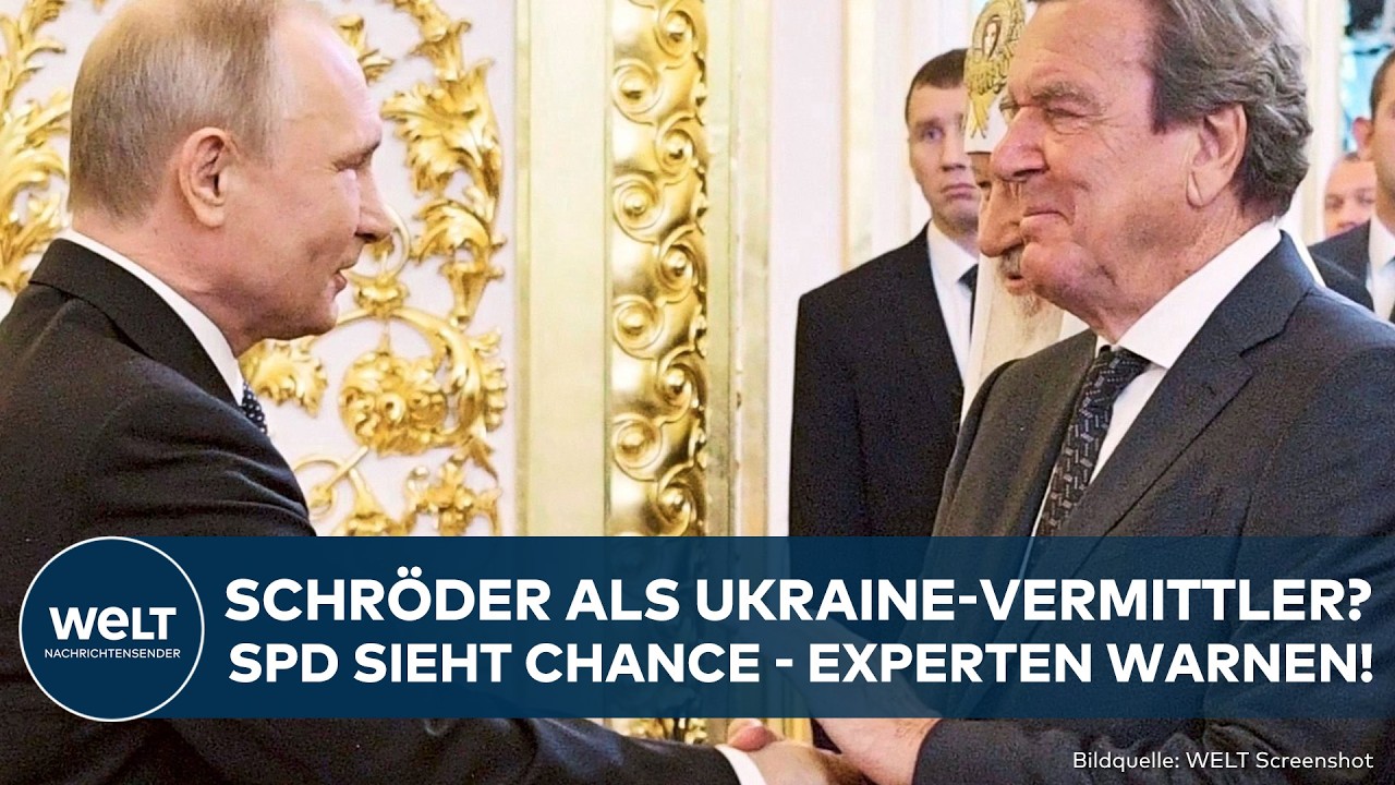 UKRAINE-KRIEG: Putin will Schröder als Vermittler! Frieden oder Finte? SPD jubelt - Experten warnen