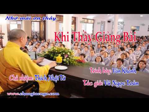 Khi Thầy giảng bài