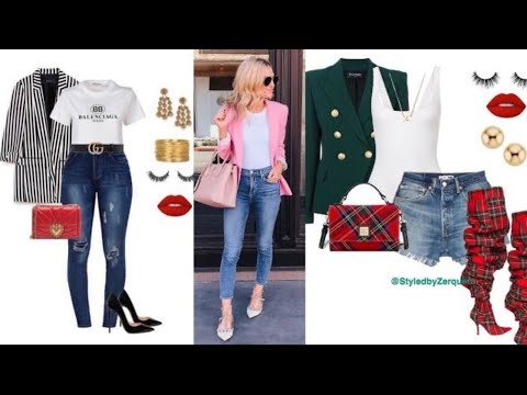 NUEVAS IDEAS DE MODA 2022 OUTFITS Y LOOKS PARA OTOÑO INVIERNO 2021/2022 COMBINACIONES CON BLAZER