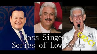 Bass Singers: Series of Low Notes (C#2-C1)
