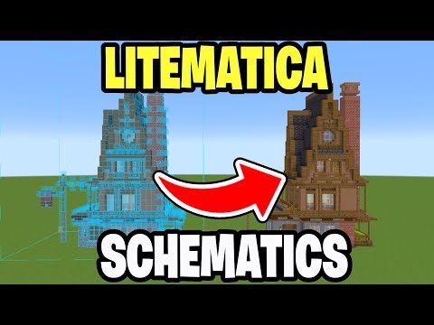 How To Use Schematics In Minecraft! (Litematica)