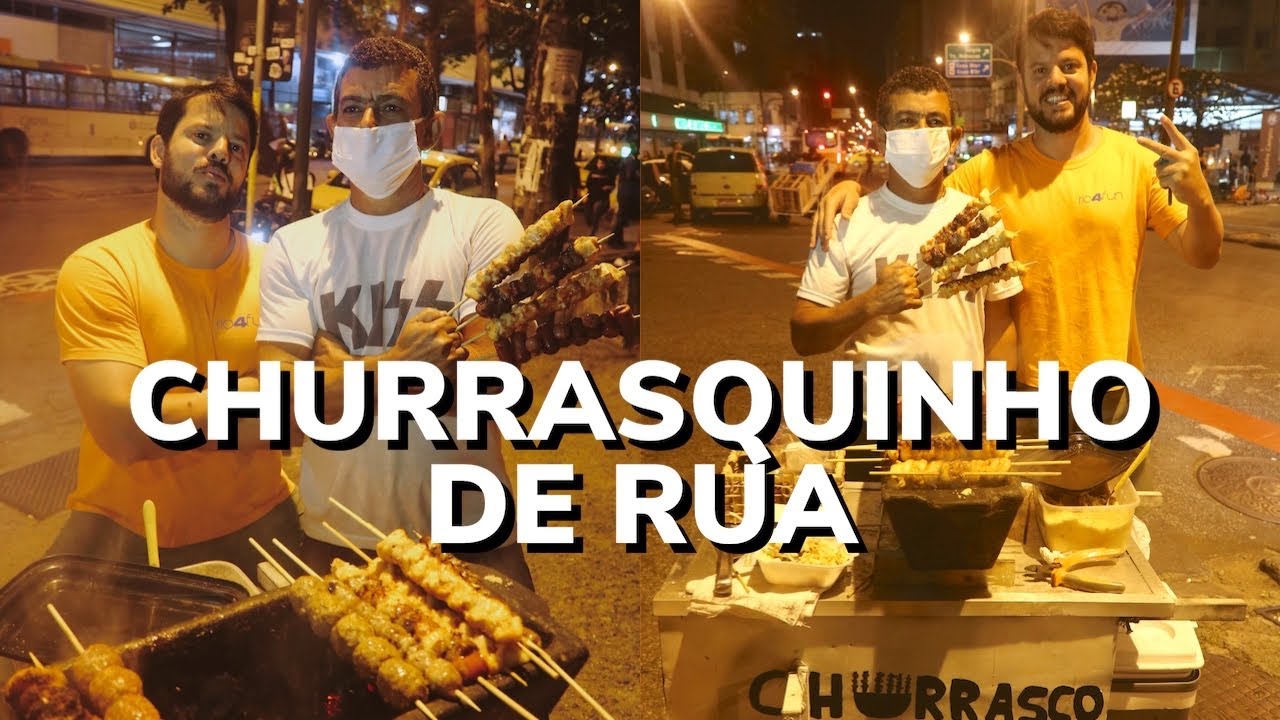 3 Tipos de CHURRASQUINHO de  RUA no RIO de JANEIRO
