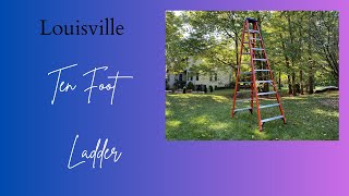 Louisville Ladder 10-Foot Fiberglass Step Ladder 🔨 | Heavy-Duty 375-Pound Capacity