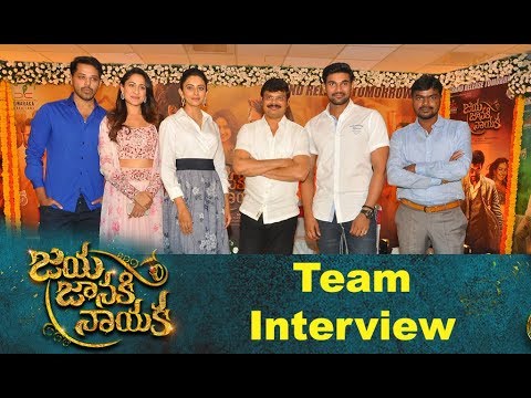 Jaya Janaki Nayaka Team Press Meet