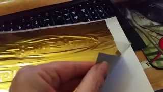 Gold Foil Print using a laminator that won