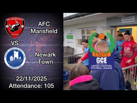 AFC Mansfield 5-1 Newark Town, United Counties Premier Division North, 22/11/2025