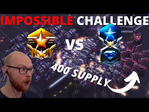 Grandmaster 1 vs 2 (Master + Diamond) - IMPOSSIBLE CHALLENGE SC2