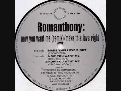 Romanthony -  Make This Love Right (Tronic Dub)