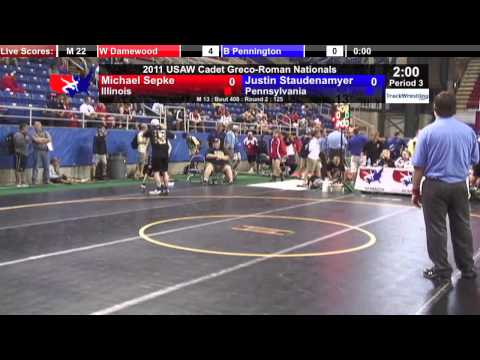 Cadet Greco 125 - Michael Sepke (IL) vs. Justin Staudenamyer (PA)