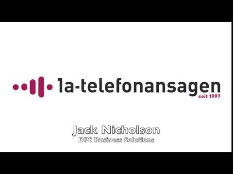 Ansage vor Melden mit Jack Nicholson Stimme - DPS Business Solutions