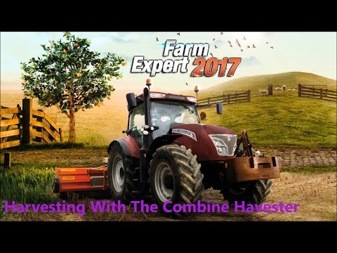 Farm Expert 2017 | Harvesting With The Combine Harvester | Tutorial 4
