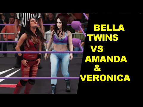 WWE 2K18 The Bella Twins vs Amanda Cerny & Veronica Lodge - Elimination Tag