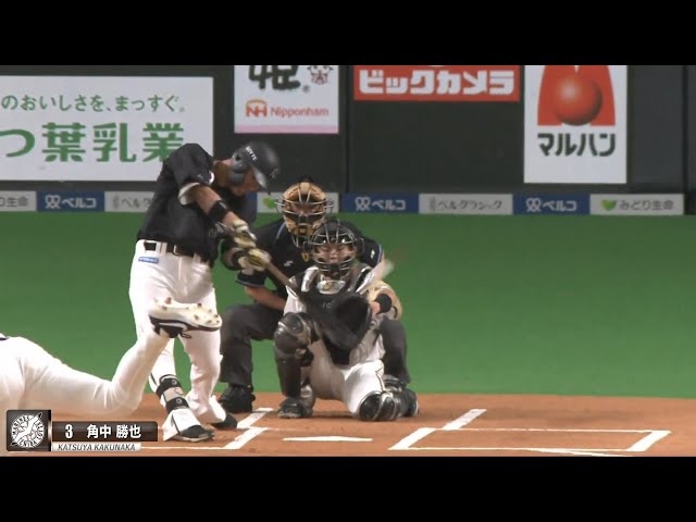 マリーンズ・角中 『左手は添えるだけ打法』で2日連続猛打賞