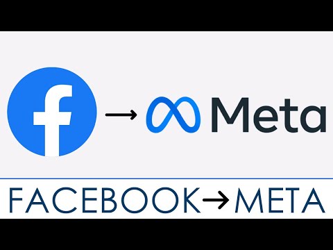 Meta logo. Facebook is rebranding itself as 'Meta'