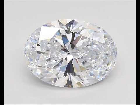 $4495 3.26CT Oval Brilliant Lab Grown Diamond IGI Certified E VS1 LCRings.com