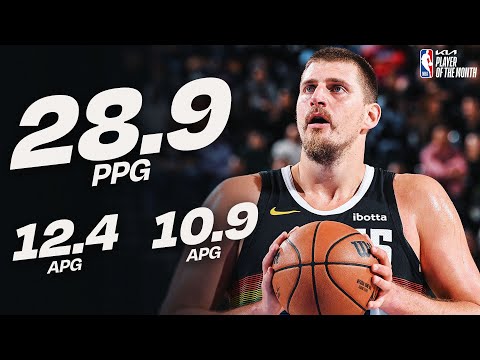 Nikola Jokić Named @kia Western Conference Player of the Month