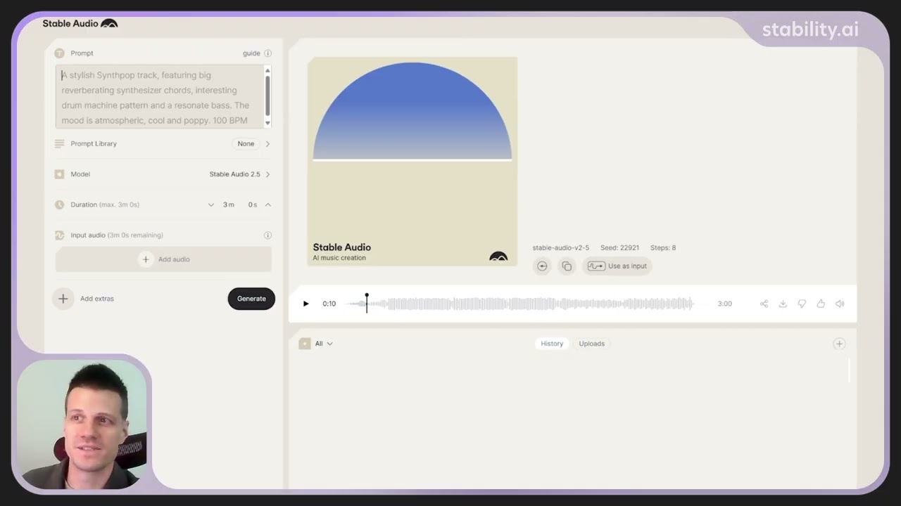 Stability Seconds: Create a Soundtrack with Stable Audio 2.5
